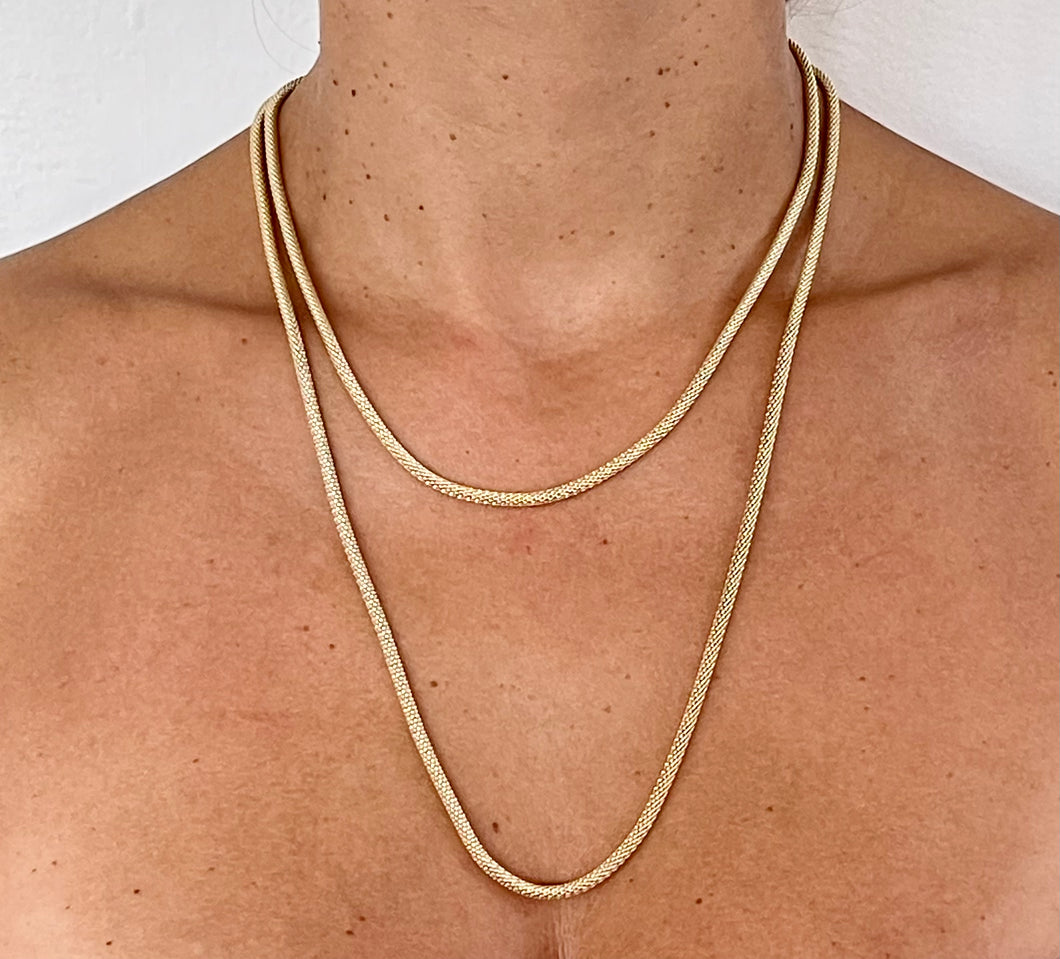 SEA SALT POPS NECKLACE 14K GOLD PLATED