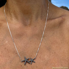 Load image into Gallery viewer, TWO STARS NECKLACE
