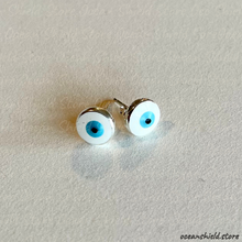 Load image into Gallery viewer, LITTLE GREEK EYES EARRINGS
